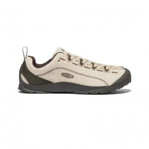 Beige Men Keen Jasper Canvas Sneakers | 28693-NPHX