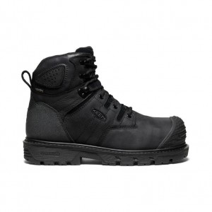 Black Men Keen Camden 6 Waterproof (Carbon-Fiber Toe) Work Boots | 57269-MGYO