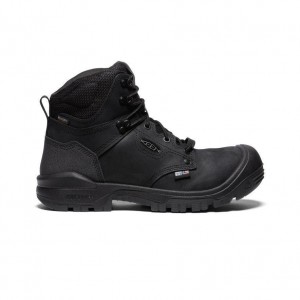 Black Men Keen Independence 6 Waterproof (Carbon Fiber Toe) Work Boots | 80634-FUEI