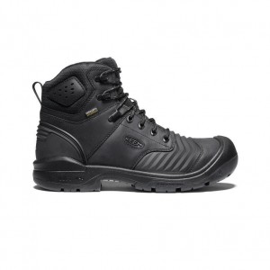 Black Men Keen Portland 6 Waterproof (Carbon-Fiber Toe) Boots | 40217-ISQX