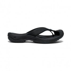 Black Men Keen Waimea Leather Flip Flops | 04139-YXRU