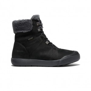 Black Women Keen Elle Winter Waterproof Boots | 35079-LBRF