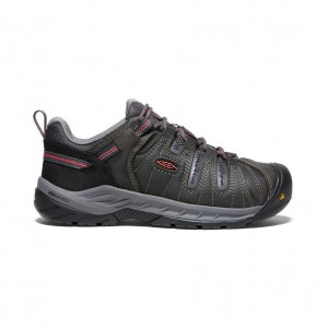 Black Women Keen Flint II (Steel Toe) Sneakers | 12096-IYTM