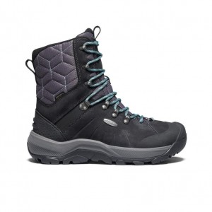 Black Women Keen Revel IV High Polar Waterproof Hiking Boots | 15308-PRQU