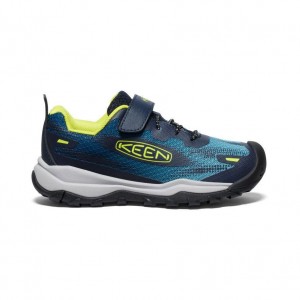 Blue Kids' Keen Wanduro Speed Hiking Shoes | 16920-SGMO