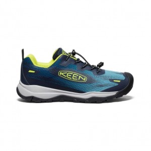 Blue Kids' Keen Wanduro Speed Hiking Shoes | 63182-PBQD