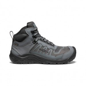 Blue Men Keen Reno Mid Waterproof (Carbon-Fiber Toe) Work Boots | 23470-WRZN