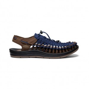 Blue Men Keen UNEEK Sneaker Sandals | 30496-LPZT