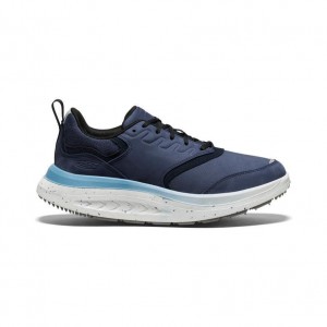 Blue Men Keen WK400 Leather Walking Shoes | 75064-LSPG