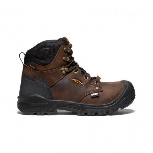 Brown Men Keen Independence 6 Insulated Waterproof (Carbon Fiber Toe) Work Boots | 19206-YHSO