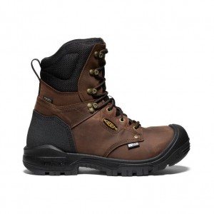 Brown Men Keen Independence 8 Waterproof (Soft Toe) Work Boots | 70125-UXZB