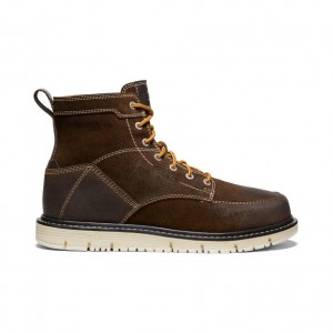 Brown Men Keen San Jose 6 (Soft Toe) Work Boots | 12086-RMJN