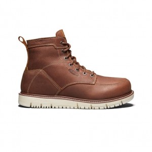 Brown Men Keen San Jose 6 (Soft Toe) Work Boots | 08257-QCLG