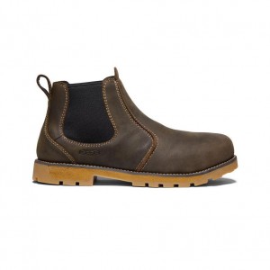 Brown Men Keen Seattle Romeo (Aluminum Toe) Boots | 67805-SWVR