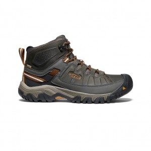 Brown Men Keen Targhee III Waterproof Mid Hiking Boots | 10684-EYOM