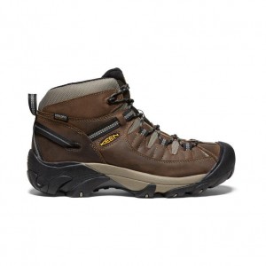 Brown Men Keen Targhee II Mid Waterproofs Hiking Boots | 34750-AVES