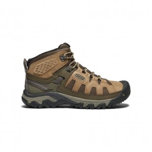 Brown Men Keen Targhee Vent Mid Boots | 09143-NYLS