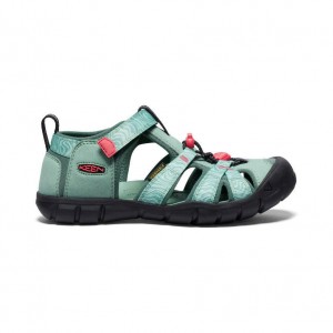 Green Kids' Keen Seacamp II CNX Sandals | 60591-UMXR