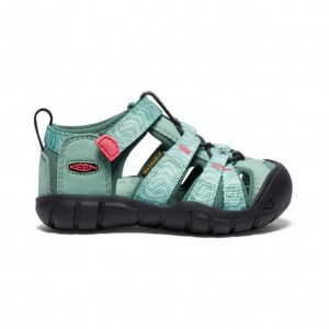 Green Kids' Keen Seacamp II CNX Sandals | 62803-LPQX