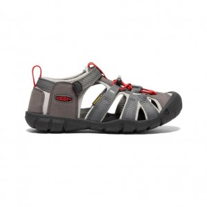 Grey Kids' Keen Seacamp II CNX Sandals | 65984-ULIS