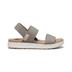 Grey Women Keen Elle Backstrap Sandals | 94816-BEDS