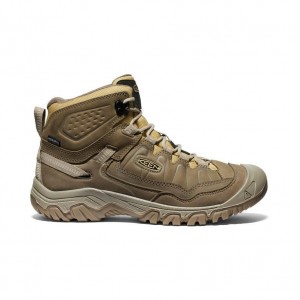 Khaki Men Keen Targhee IV Waterproof Hiking Boots | 42067-XRWP