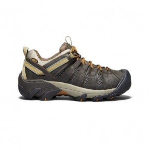 Olive Men Keen Voyageur Hiking Shoes | 04819-TRVI