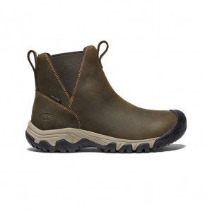 Olive Women Keen Greta Waterproof Chelsea Boots | 16045-HFKD