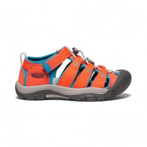 Orange Kids' Keen Newport H2 Sandals | 83729-SQLK