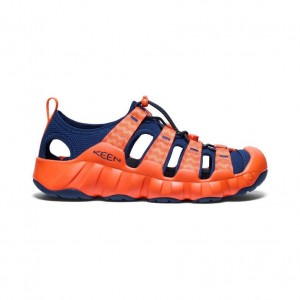 Orange Men Keen Hyperport H2 Sandals | 18509-KGUZ