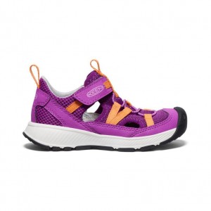 Purple Kids' Keen Motozoa Sandals | 40359-KFDY