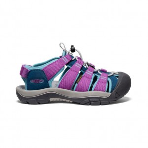 Purple Kids' Keen Newport Boundless Sandals | 62958-HNWO