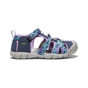 Purple Kids' Keen Seacamp II CNX Sandals | 60249-FOBV