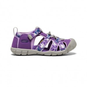 Purple Kids' Keen Seacamp II CNX Sandals | 56412-IDGR