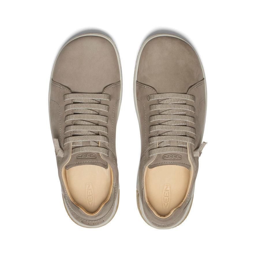 Beige Men Keen KNX Leather Sneakers | 72546-PQWB