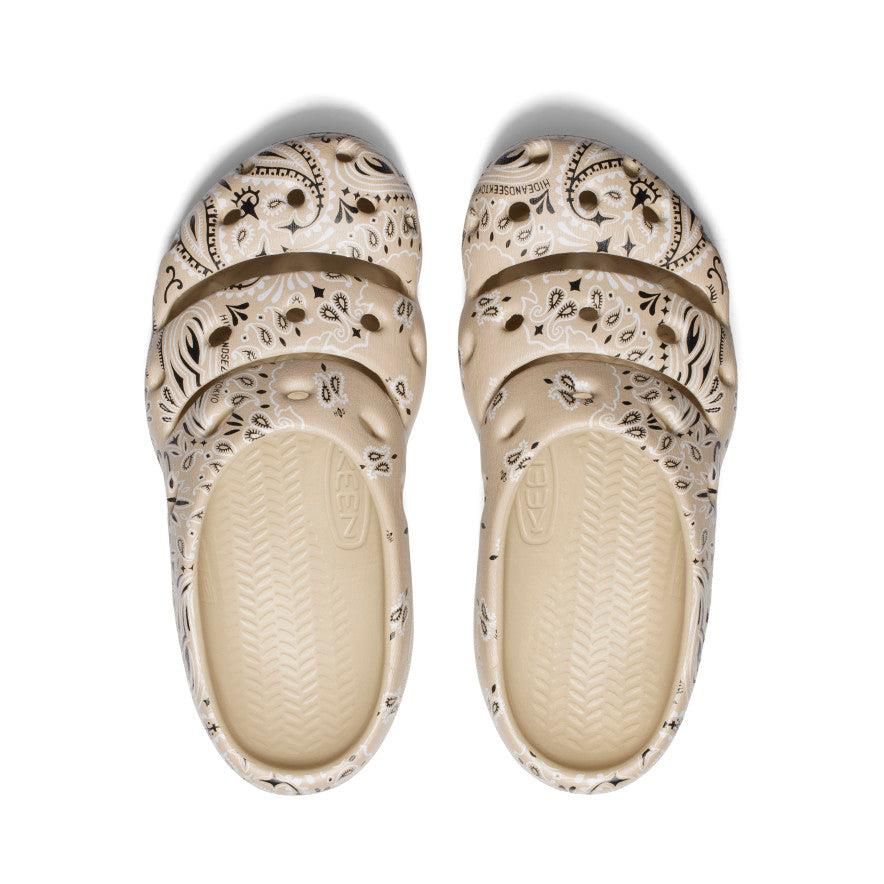 Beige Women Keen Yogui Arts Clog x Hide and Seek Slides | 84526-XMCP