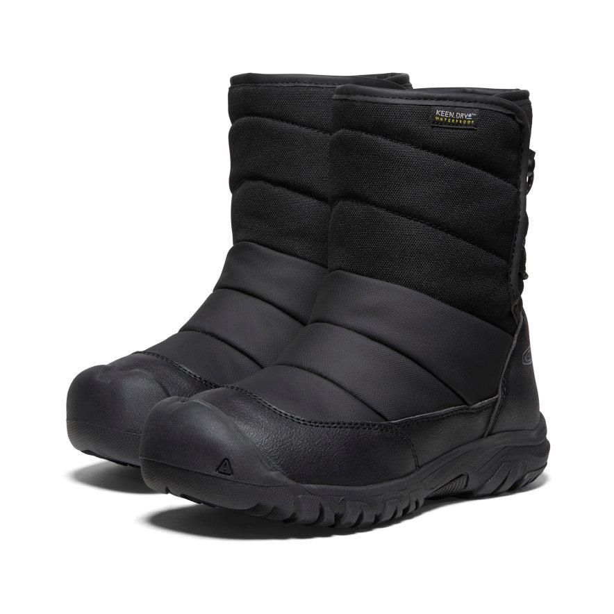 Black Kids' Keen Puffrider Waterproof Winter Boots | 62345-CSMY