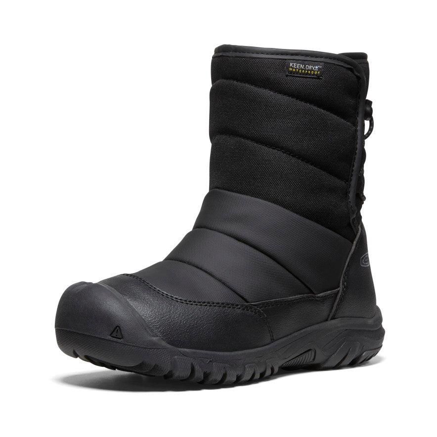 Black Kids' Keen Puffrider Waterproof Winter Boots | 62345-CSMY