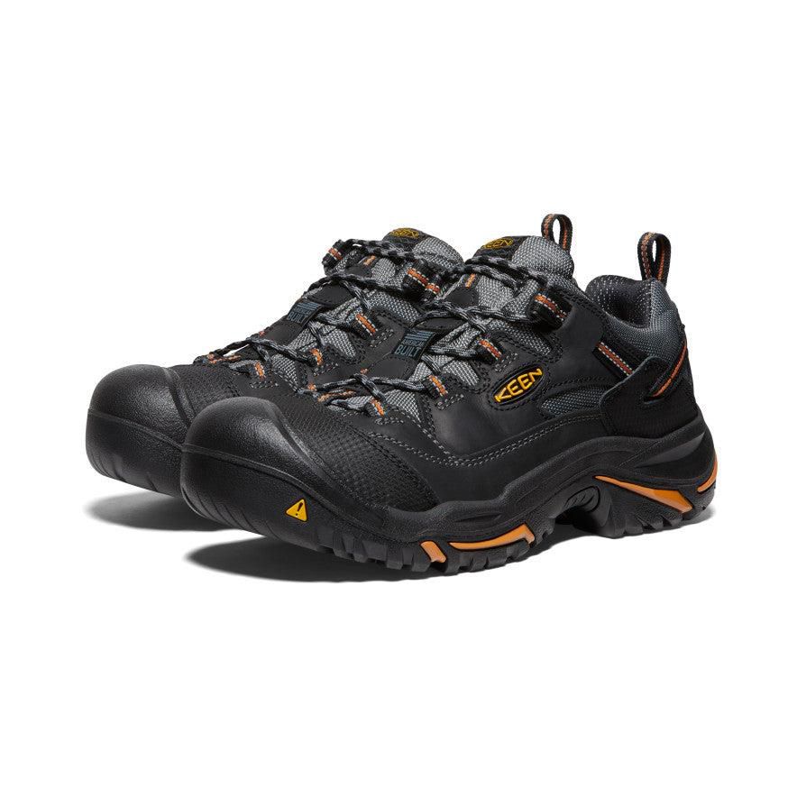 Black Men Keen Braddock Low (Steel Toe) Work Shoes | 21085-ZWNB