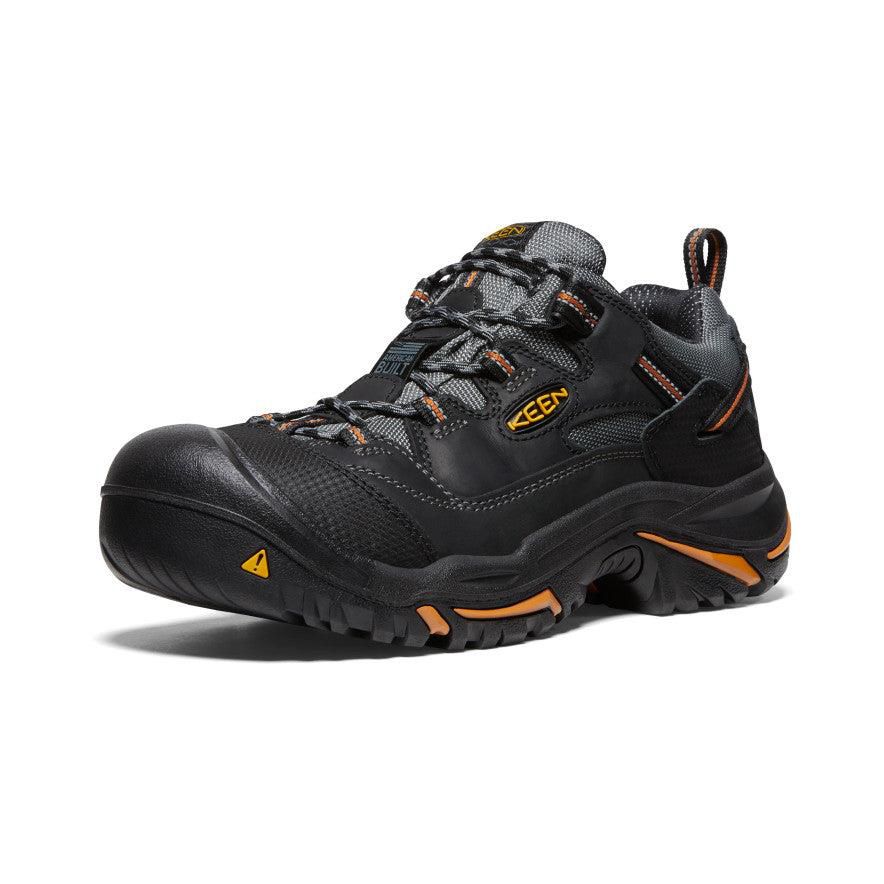 Black Men Keen Braddock Low (Steel Toe) Work Shoes | 21085-ZWNB