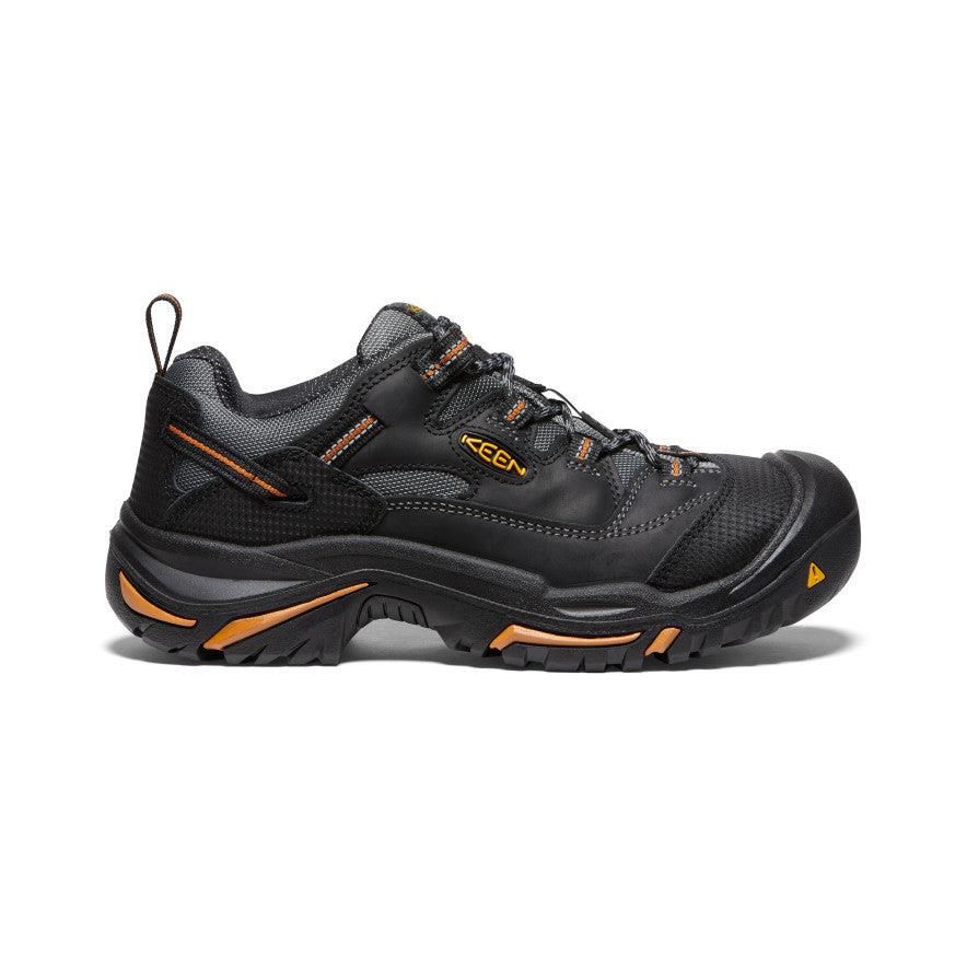 Black Men Keen Braddock Low (Steel Toe) Work Shoes | 21085-ZWNB