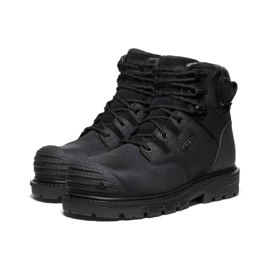 Black Men Keen Camden 6 Waterproof (Carbon-Fiber Toe) Work Boots | 57269-MGYO