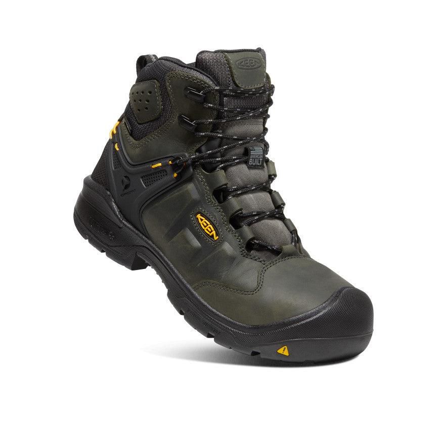 Black Men Keen Dover 6 Waterproof (Carbon-Fiber Toe) Work Boots | 83276-SPUQ