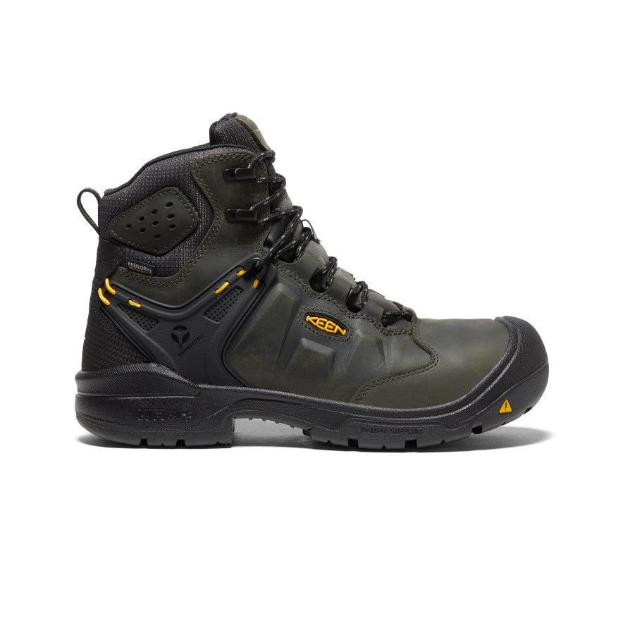 Black Men Keen Dover 6 Waterproof (Carbon-Fiber Toe) Work Boots | 83276-SPUQ