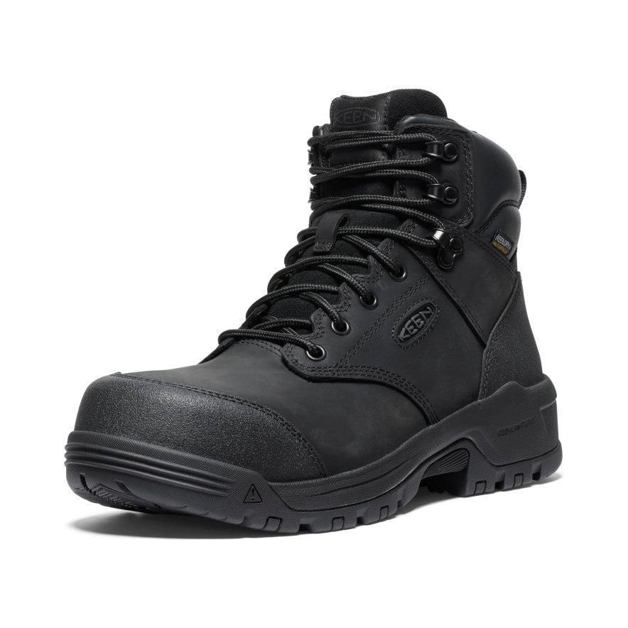 Black Men Keen Evanston 6 Waterproof (Carbon-Fiber Toe) Work Boots | 83290-WIDG