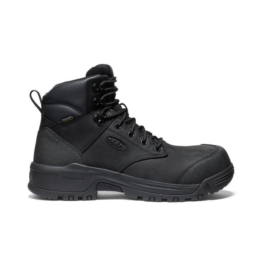 Black Men Keen Evanston 6 Waterproof (Carbon-Fiber Toe) Work Boots | 83290-WIDG