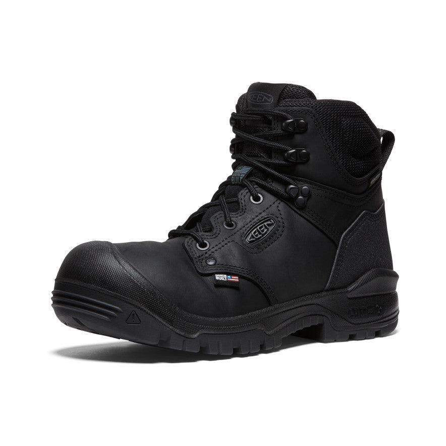 Black Men Keen Independence 6 Waterproof (Soft Toe) Work Boots | 68029-QOCM