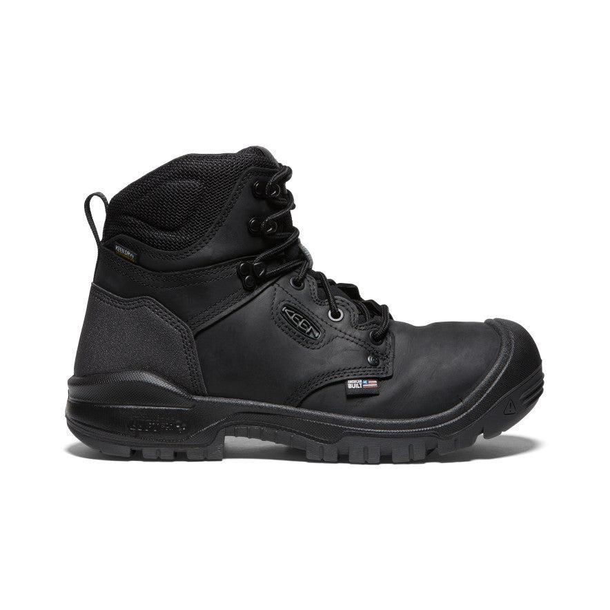 Black Men Keen Independence 6 Waterproof (Soft Toe) Work Boots | 68029-QOCM