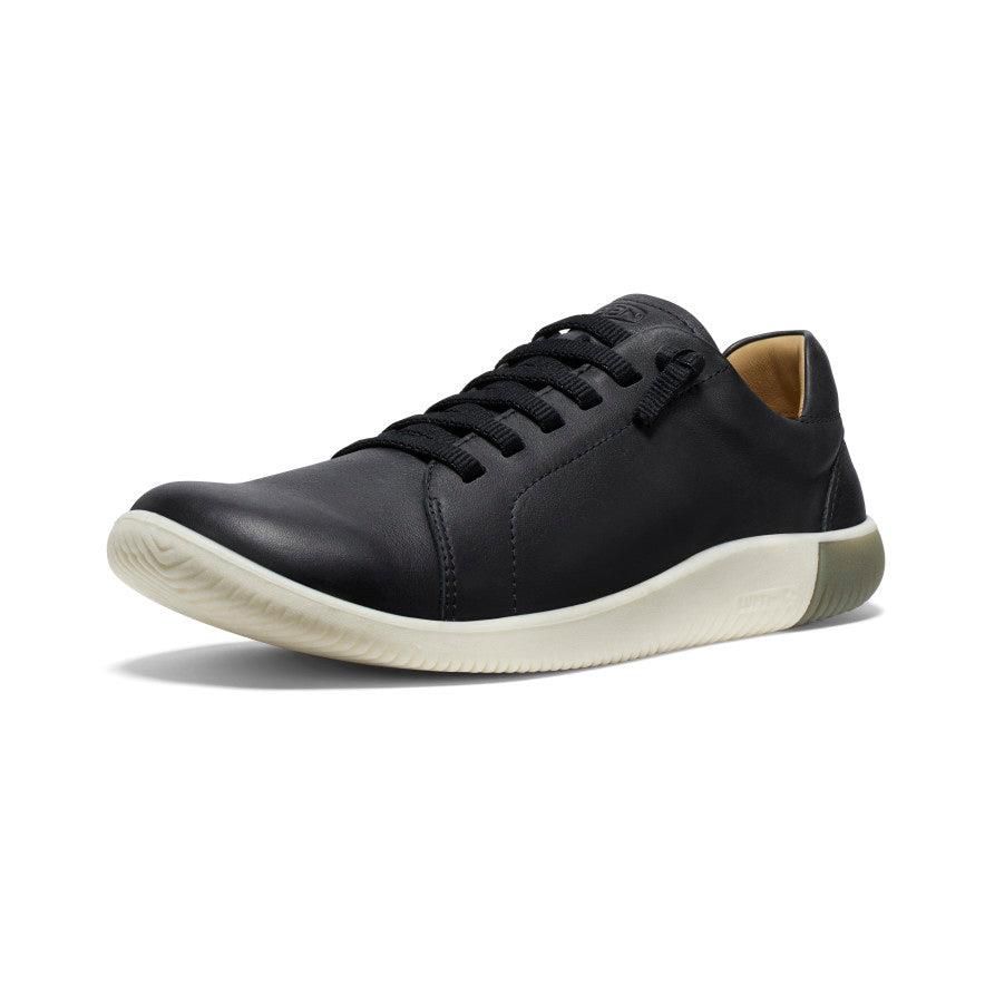 Black Men Keen KNX Leather Sneakers | 34061-IUVZ