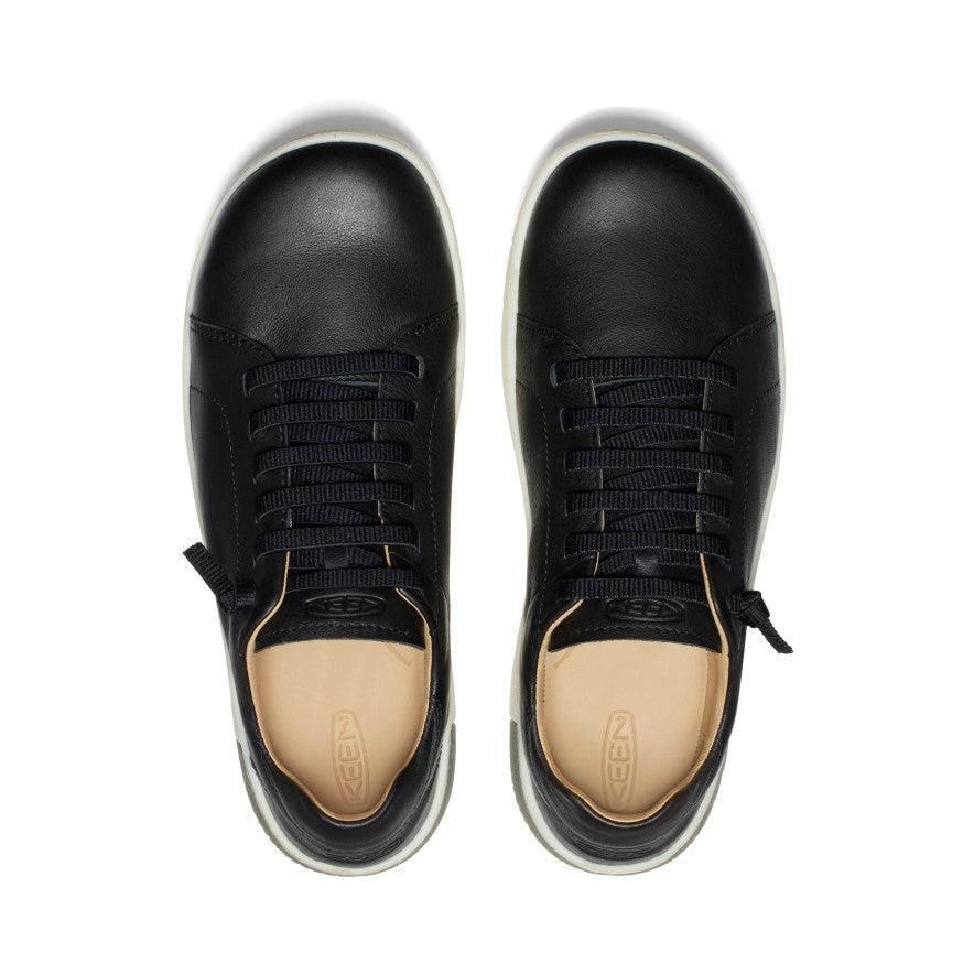 Black Men Keen KNX Leather Sneakers | 34061-IUVZ